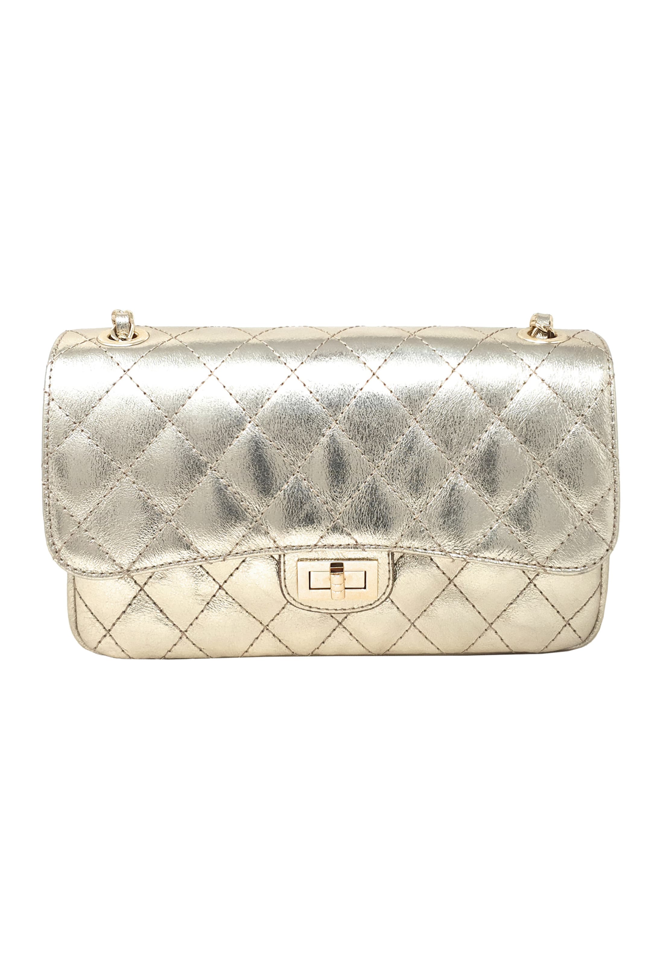 CHICCA BORSE Schoudertas in Goud: voorkant