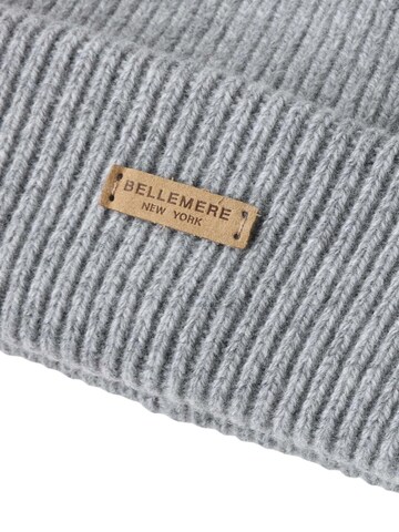BELLEMERE NEW YORK Mütze 'Ribbed Lambswool Beanie'‌‌‌‌‌ in Grau
