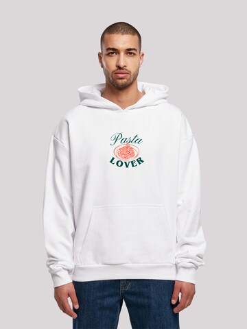 F4NT4STIC Sweatvest 'Pasta Lover' in Wit: voorkant