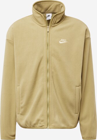 Nike Sportswear Fleece Jacket 'CLUB' in Green: front