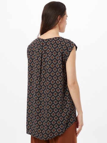 Cartoon Bluse in Schwarz