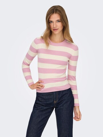 JDY Sweater 'JDYPLUM' in Pink: front