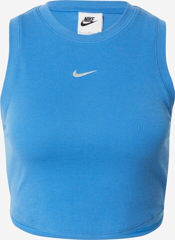 Nike Sportswear Top 'ESSENTIAL' in Blue: front