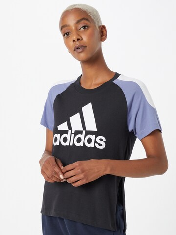 ADIDAS SPORTSWEAR Λειτουργικό μπλουζάκι σε μαύρο: μπροστά