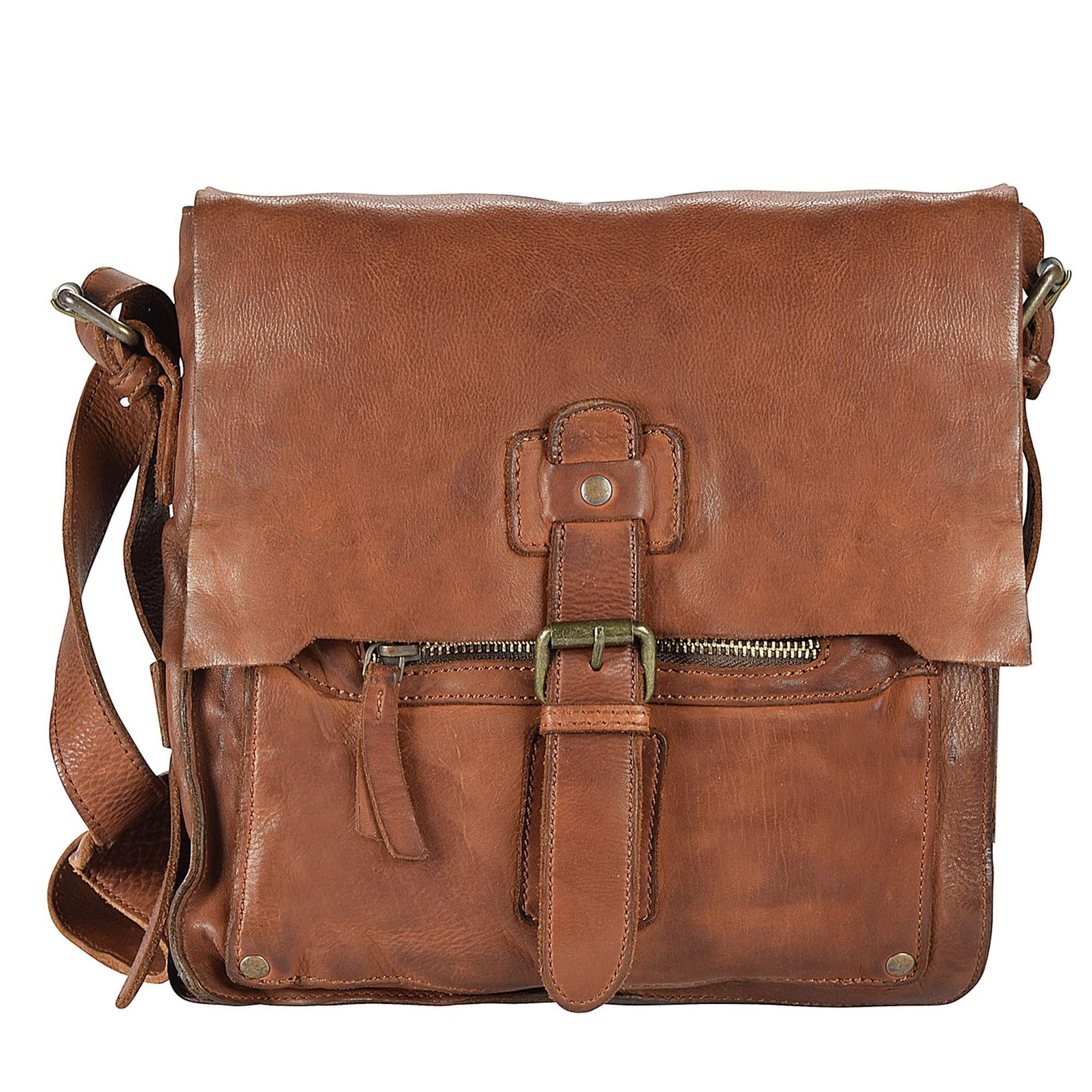 Harold's Schoudertas 'Submarine' in Bruin: voorkant