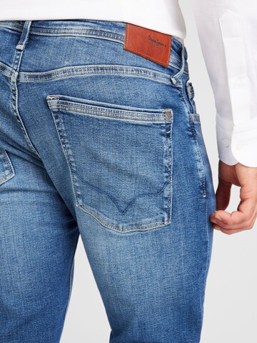 Coupe slim Jean 'Stanley' Pepe Jeans en bleu