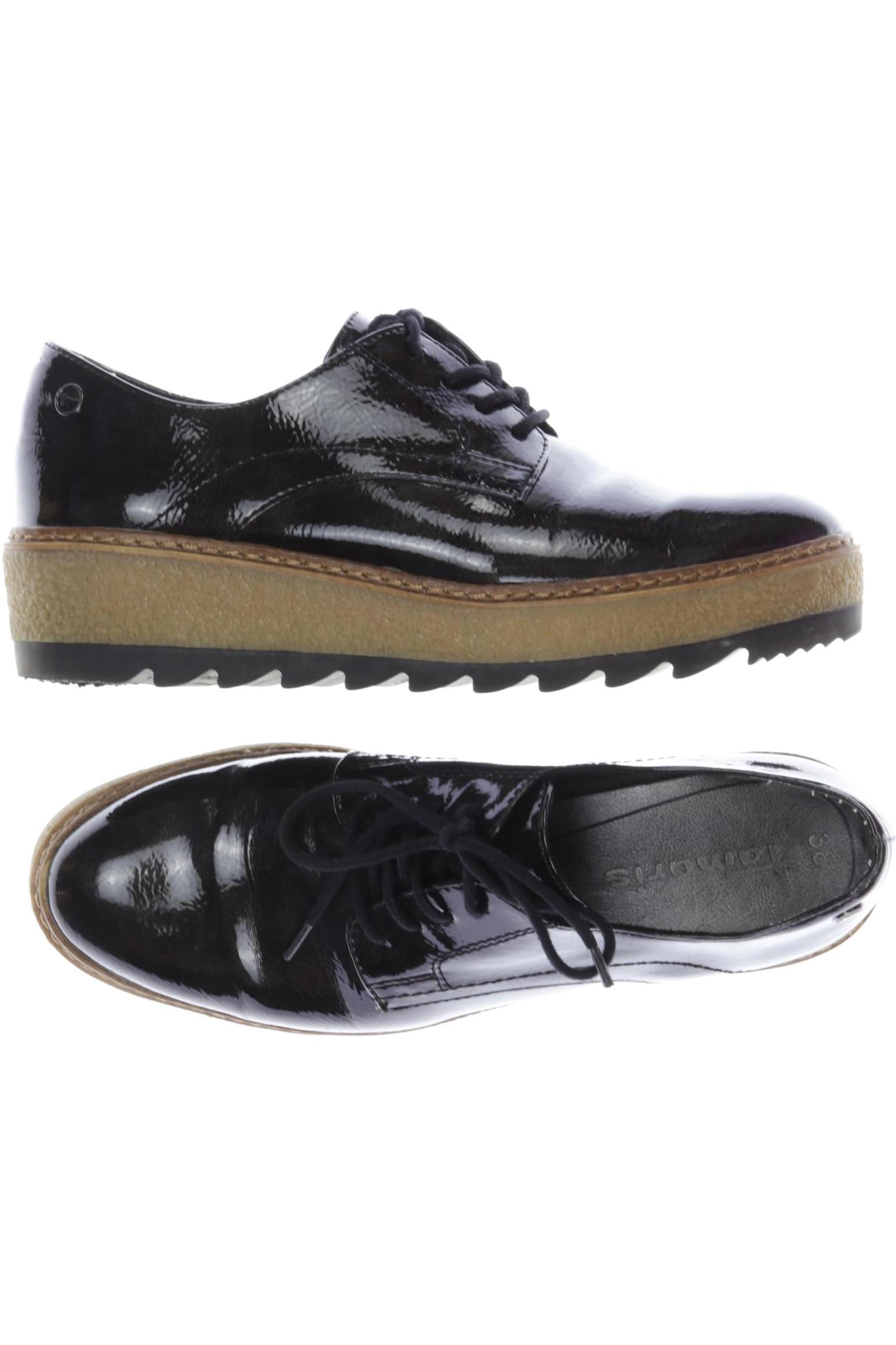 Tamaris Flats & Loafers in 38 in Black: front