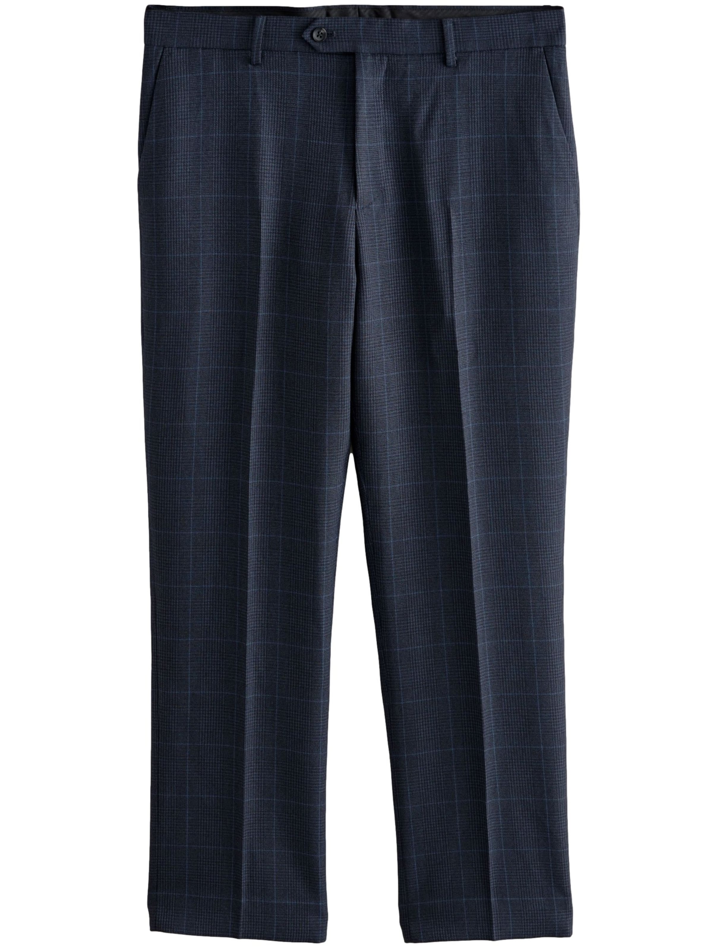 Next Štandardný strih Nohavice s pukmi 'Prince Of Wales' - Modrá: predná strana