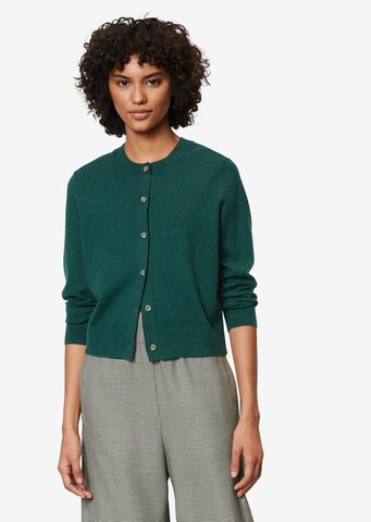 Marc O'Polo DENIM Knit Cardigan in Green: front