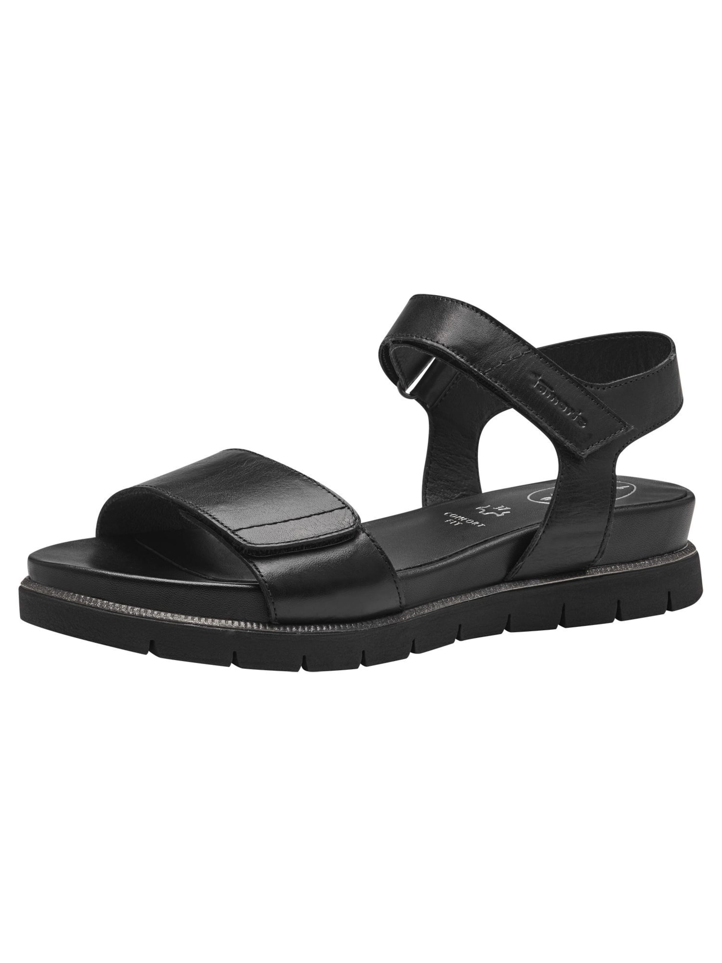 Tamaris Sandals in Black: front