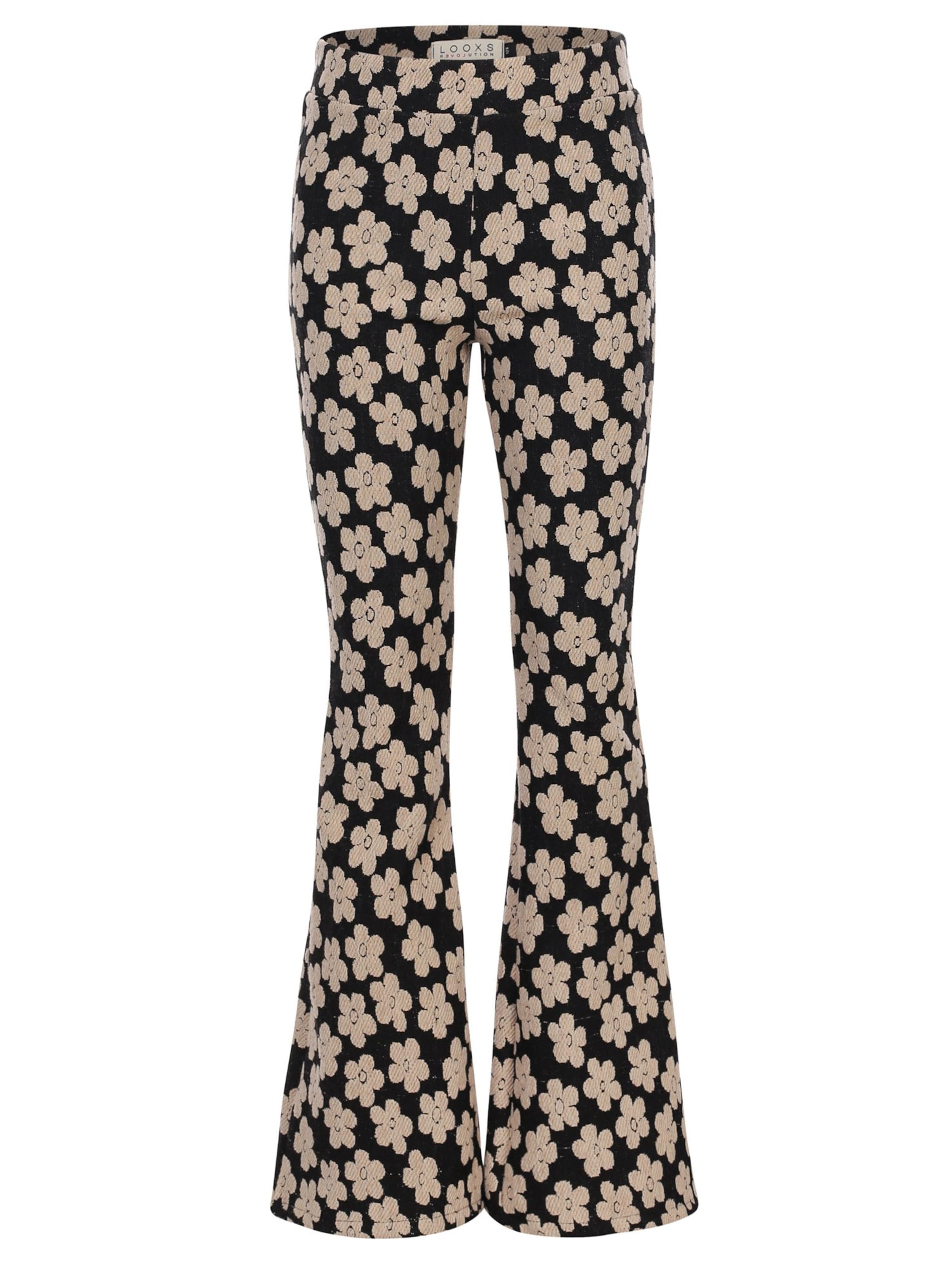 Looxs Revolution Flared Broek in Zwart: voorkant