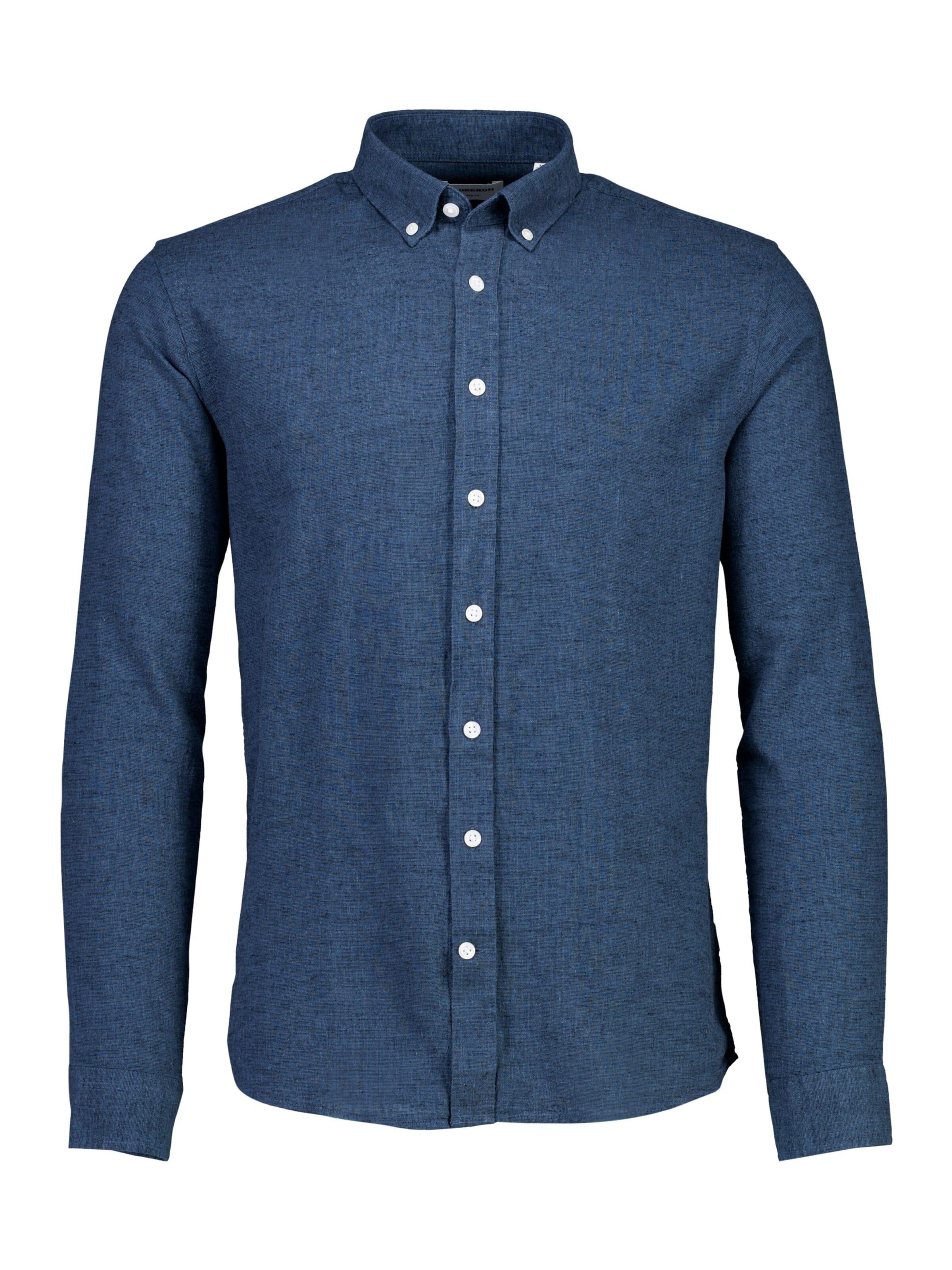 Coupe regular Chemise Lindbergh en bleu : devant