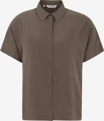 Chemisier ' Freedom ' Soft Rebels en marron : devant