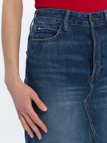 Cross Jeans Rock 'ELLIE' in Blau