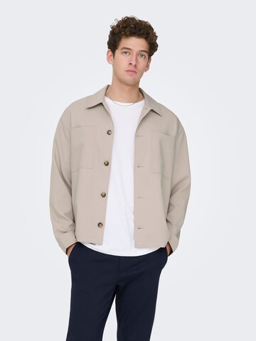 Only & Sons - Chaqueta de entretiempo 'ONSWill' en beige: frente