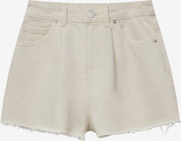 Pull&Bear Regular Jeans in Beige: voorkant