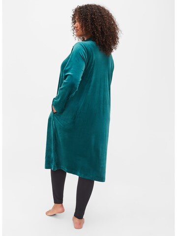 Zizzi Dressing Gown 'HELENA' in Green