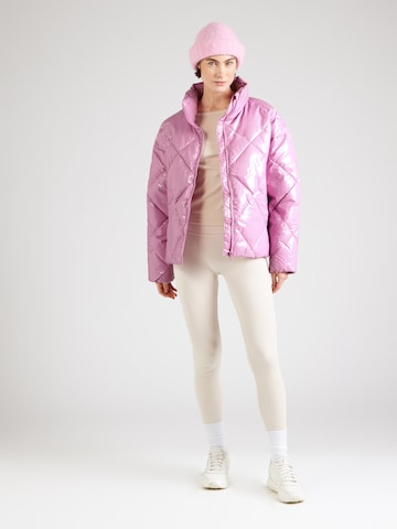 Aim'n - Casaco de inverno 'Diamond Quilt' em rosa