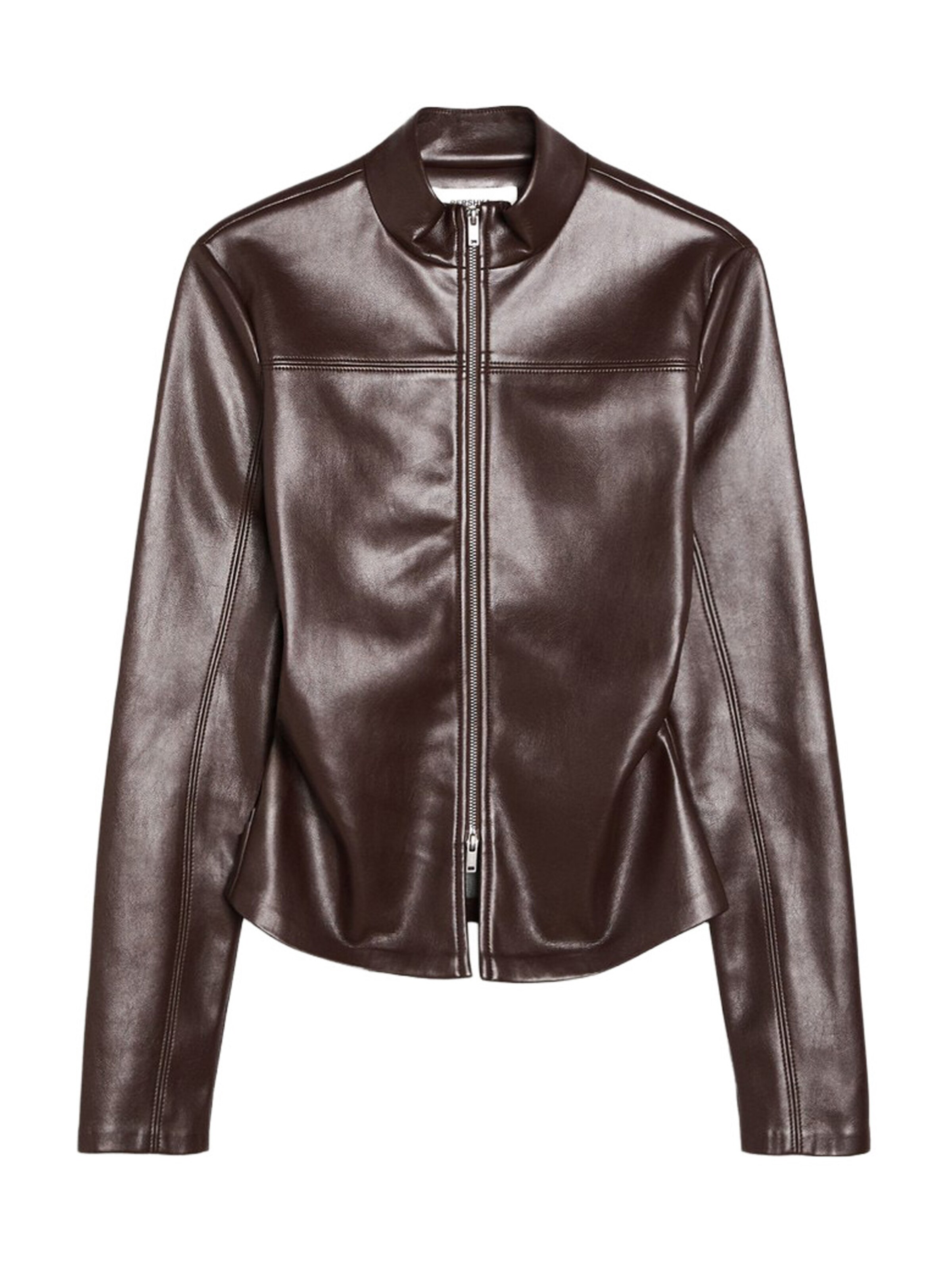 Bershka Between-season jacket in Brown: front
