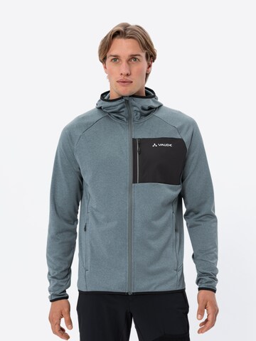VAUDE Athletic fleece jacket 'Tekoa II' in Grey: front