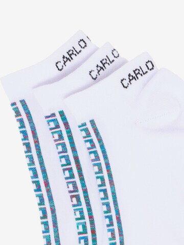 Carlo Colucci Socks ' Deromedi ' in White