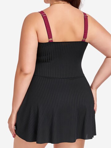 Magicshe Push-up Badeanzugkleid‌‌‌‌‌‌‌‌‌ in Rot