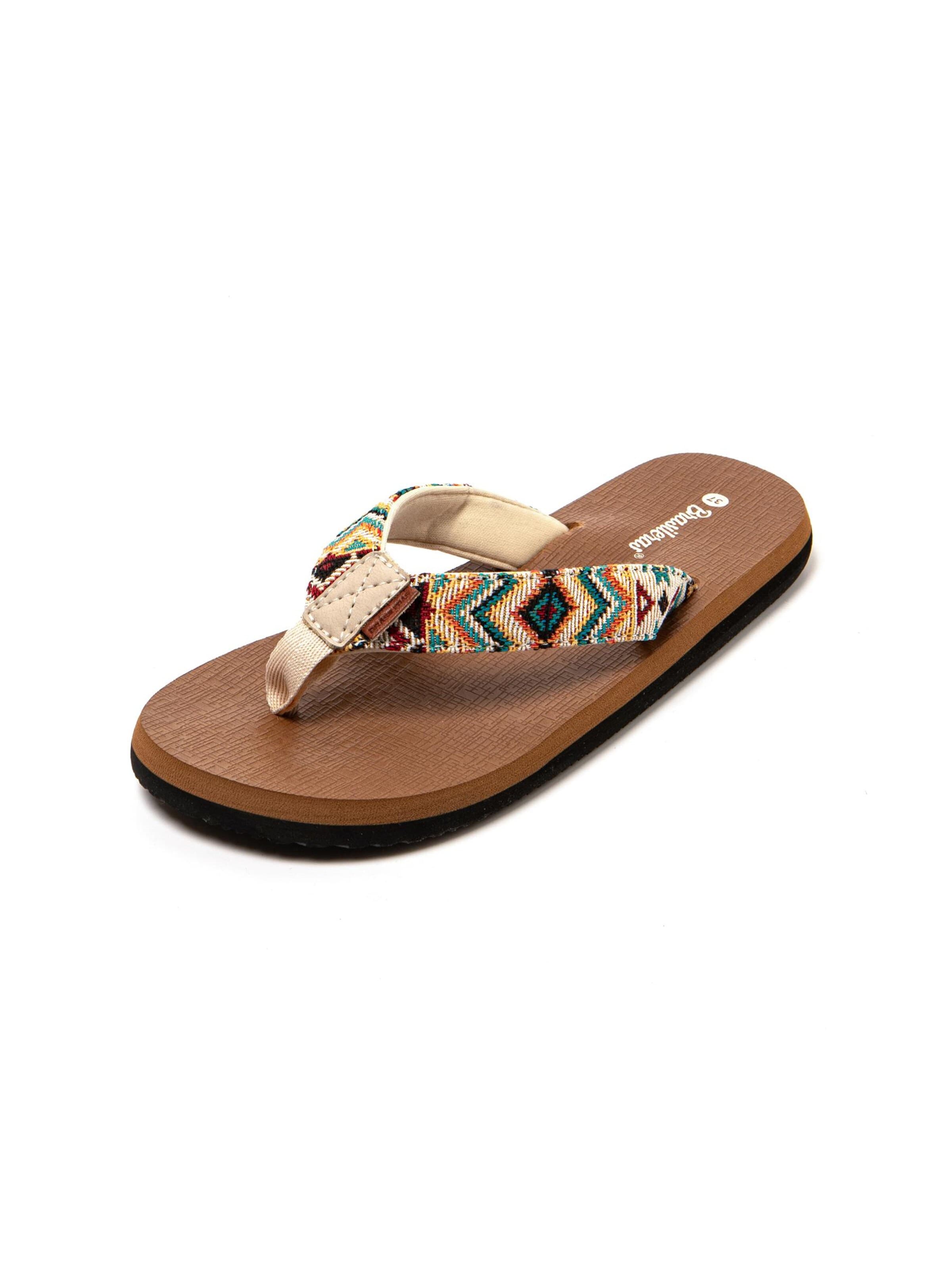 Claquettes / Tongs 'Inca' Brasileras en beige