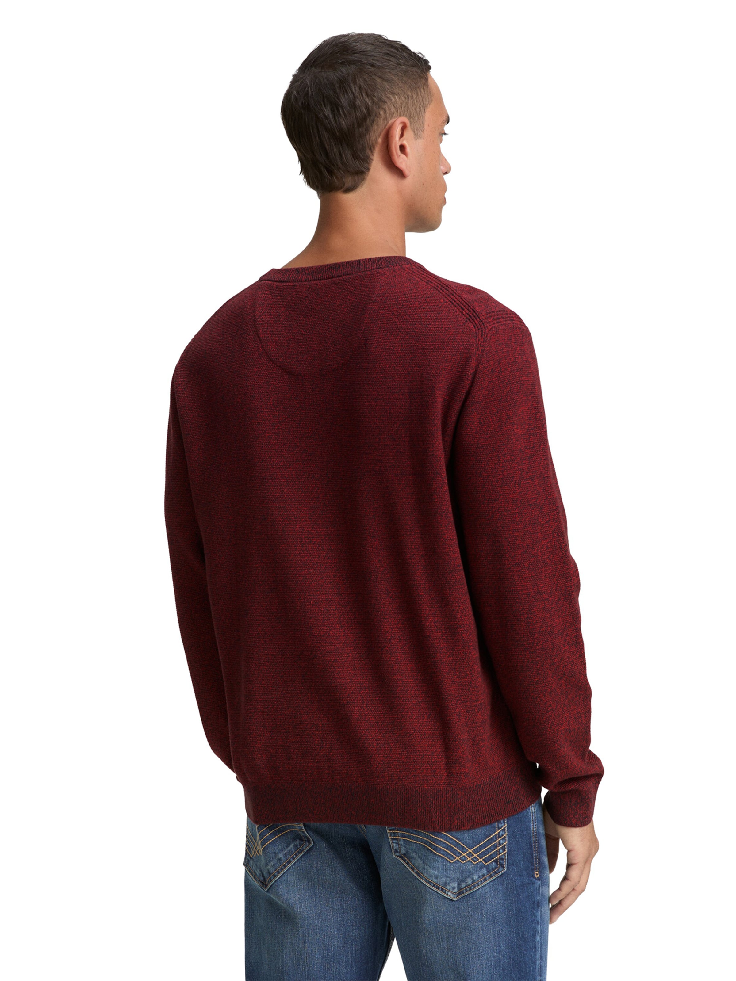 TOM TAILOR Sweater in Red