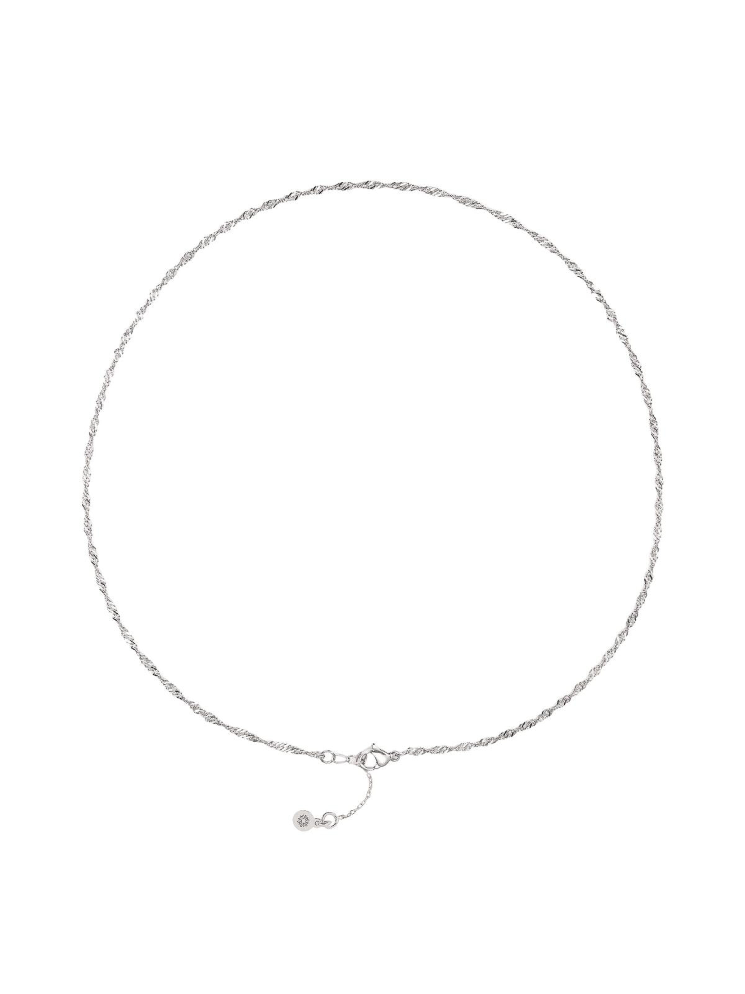 Einzelstück Kette 'Singapur'‌‌‌ in silber, Produktansicht