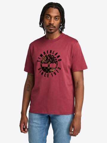 TIMBERLAND Футболка в Красный: спереди