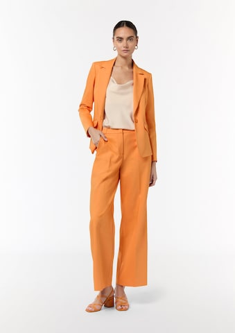Wide Leg Pantalon à plis COMMA en orange