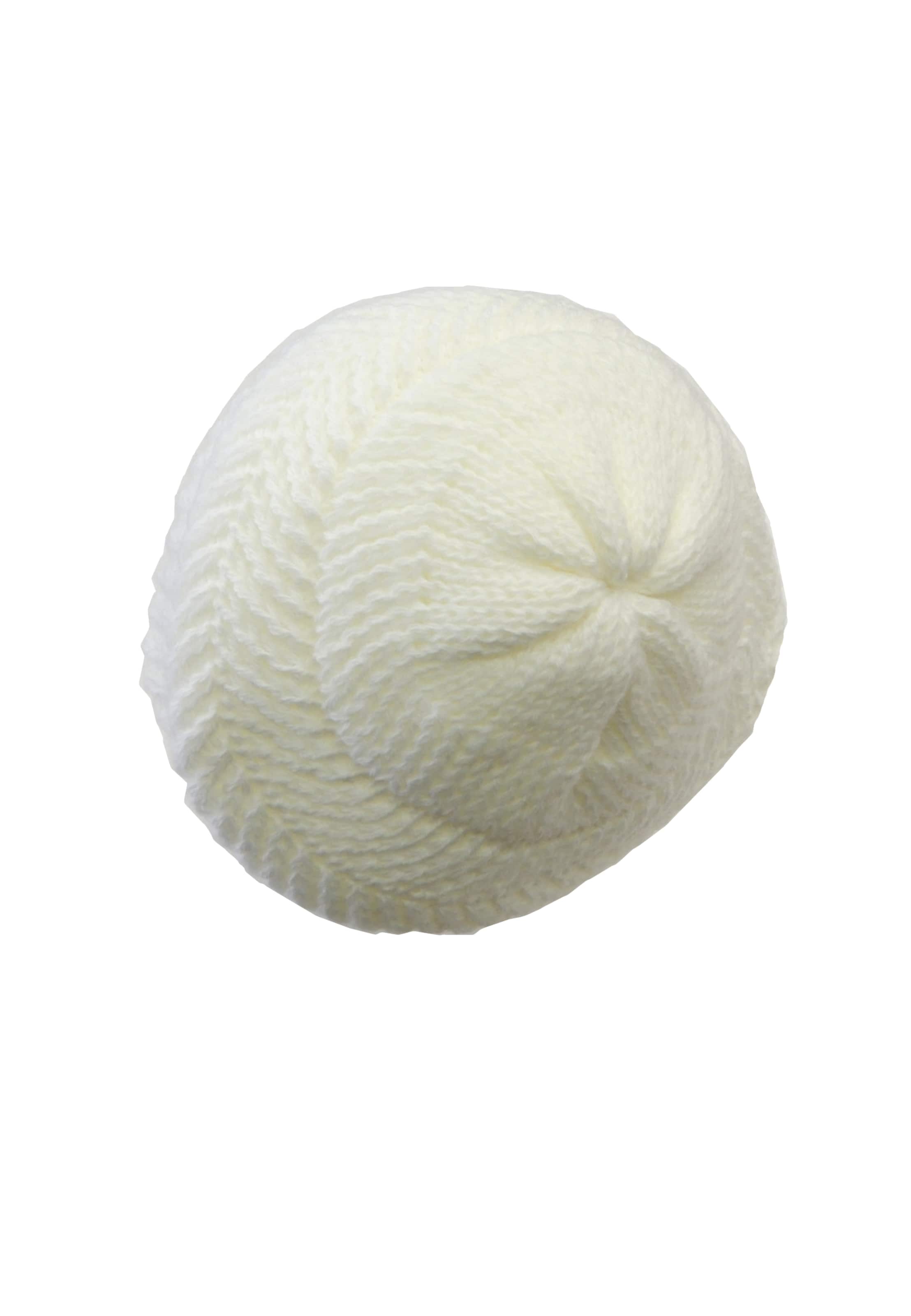 Chaplino Beanie in White: front