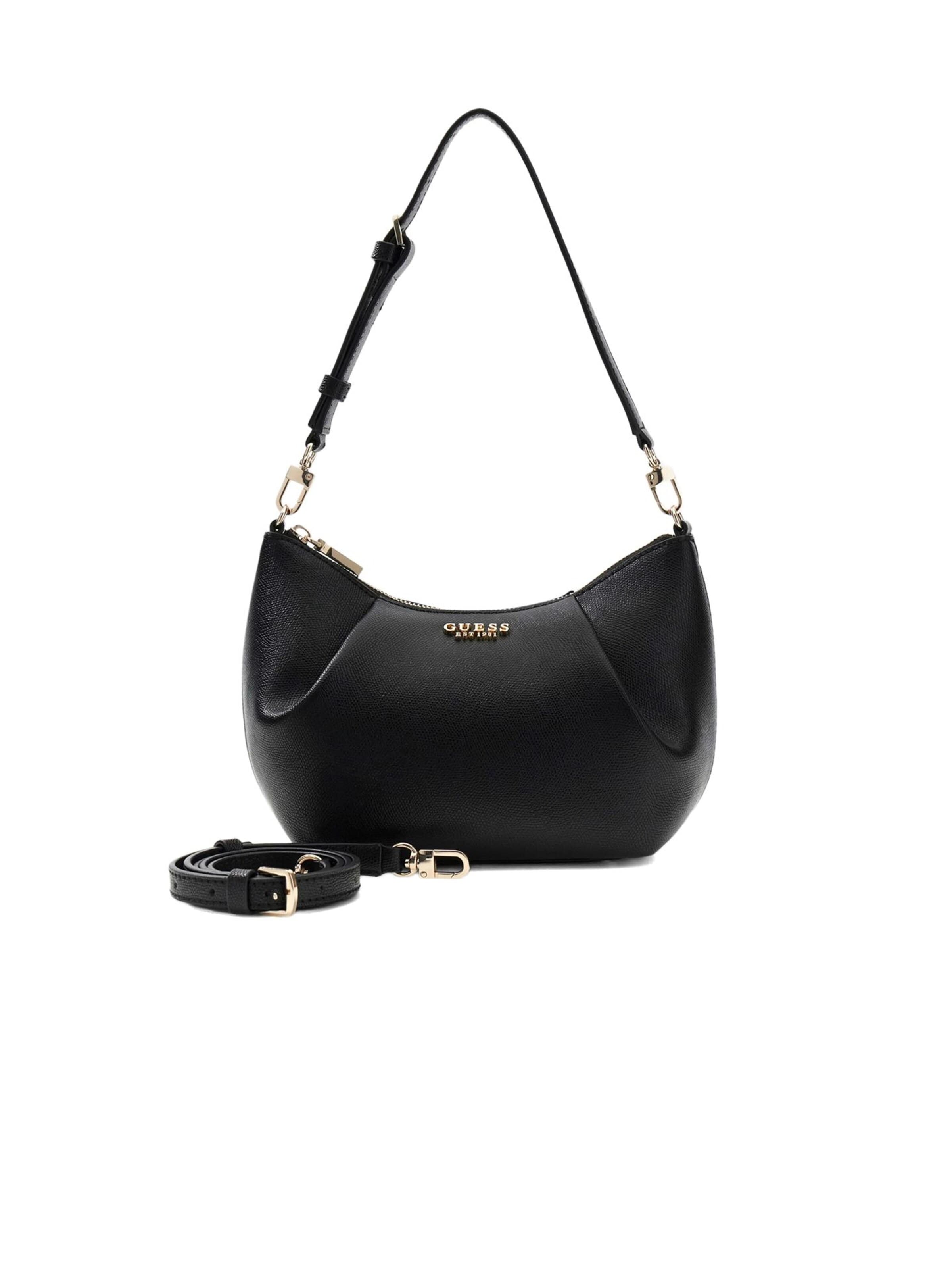 GUESS Schoudertas 'Guess Shoulder Bag Black' in Zwart: voorkant