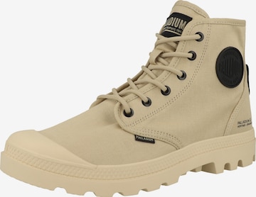 Palladium - Sapato com atacadores ' Pampa Hi Htg Supply ' em bege: frente