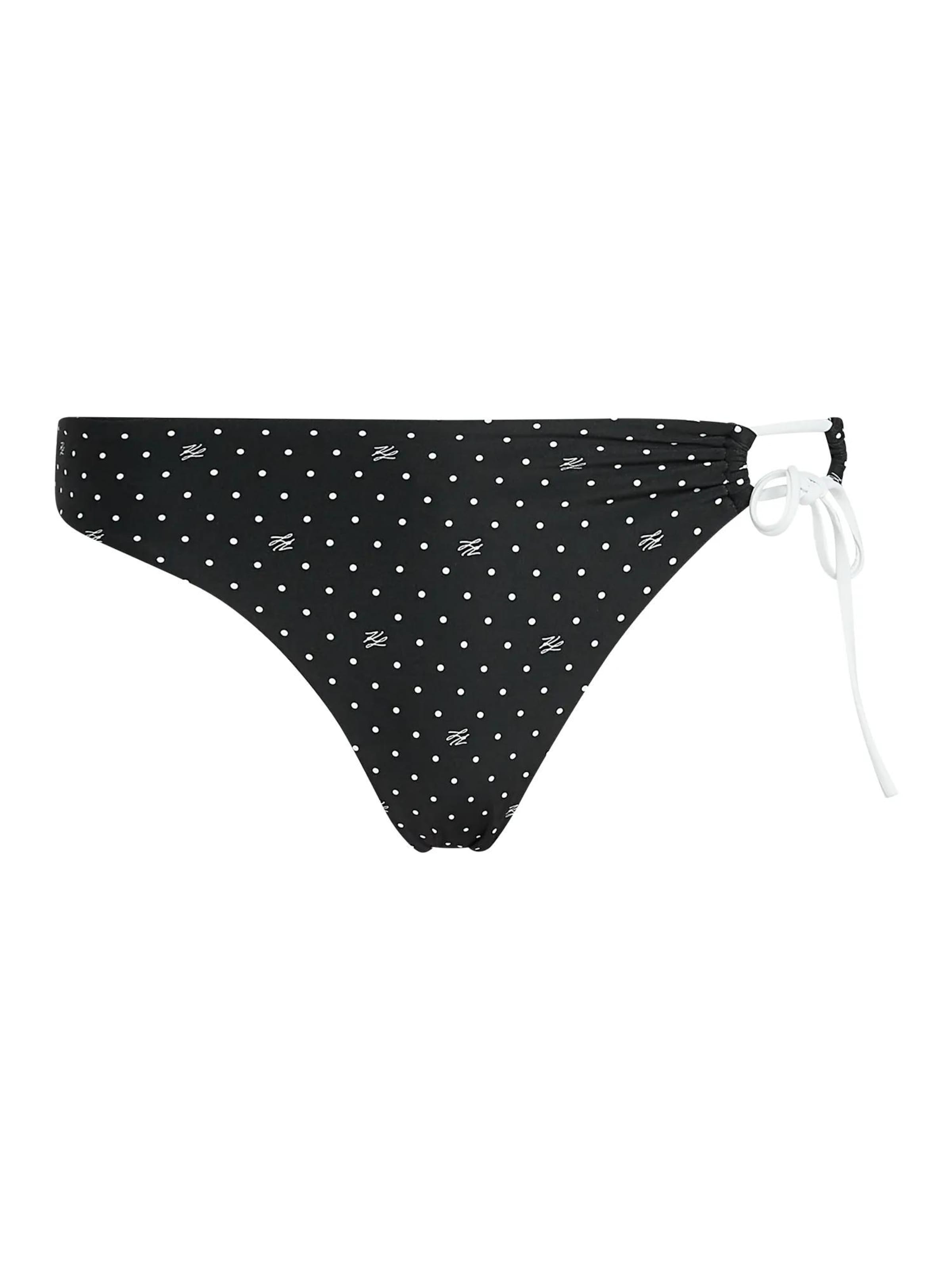 Karl Lagerfeld Bikinibroek in Zwart: voorkant