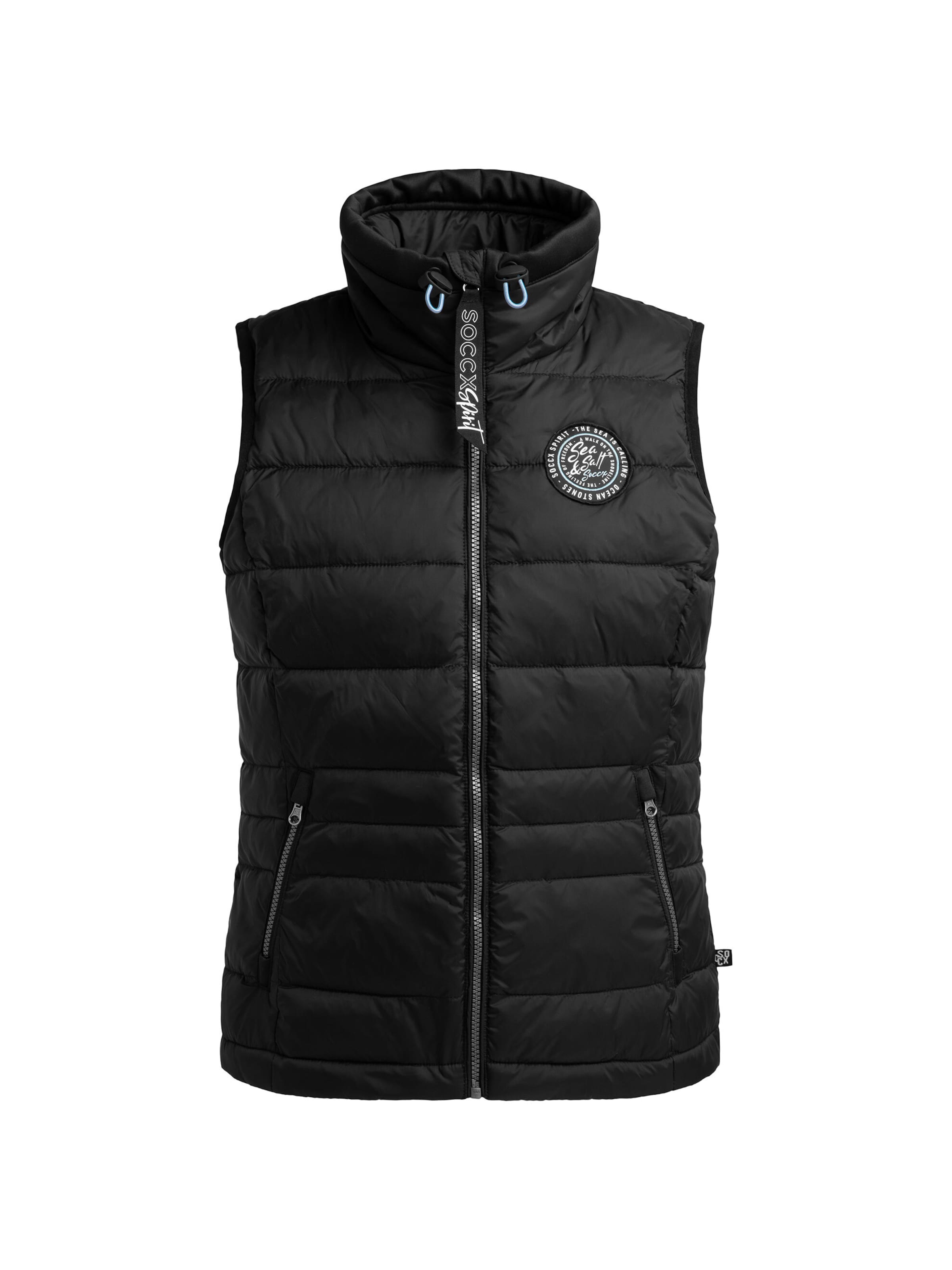 Soccx Vest in Black: front
