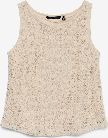 VERO MODA Gebreide top 'VMMaya' in Beige: voorkant