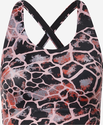 Casall Sport-BH in grau / hummer / hellpink / schwarz, Produktansicht