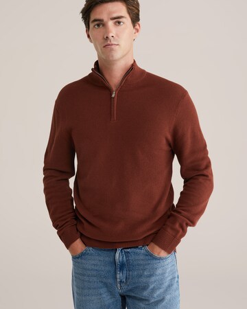 WE Fashion Pullover in Braun: Vorderseite