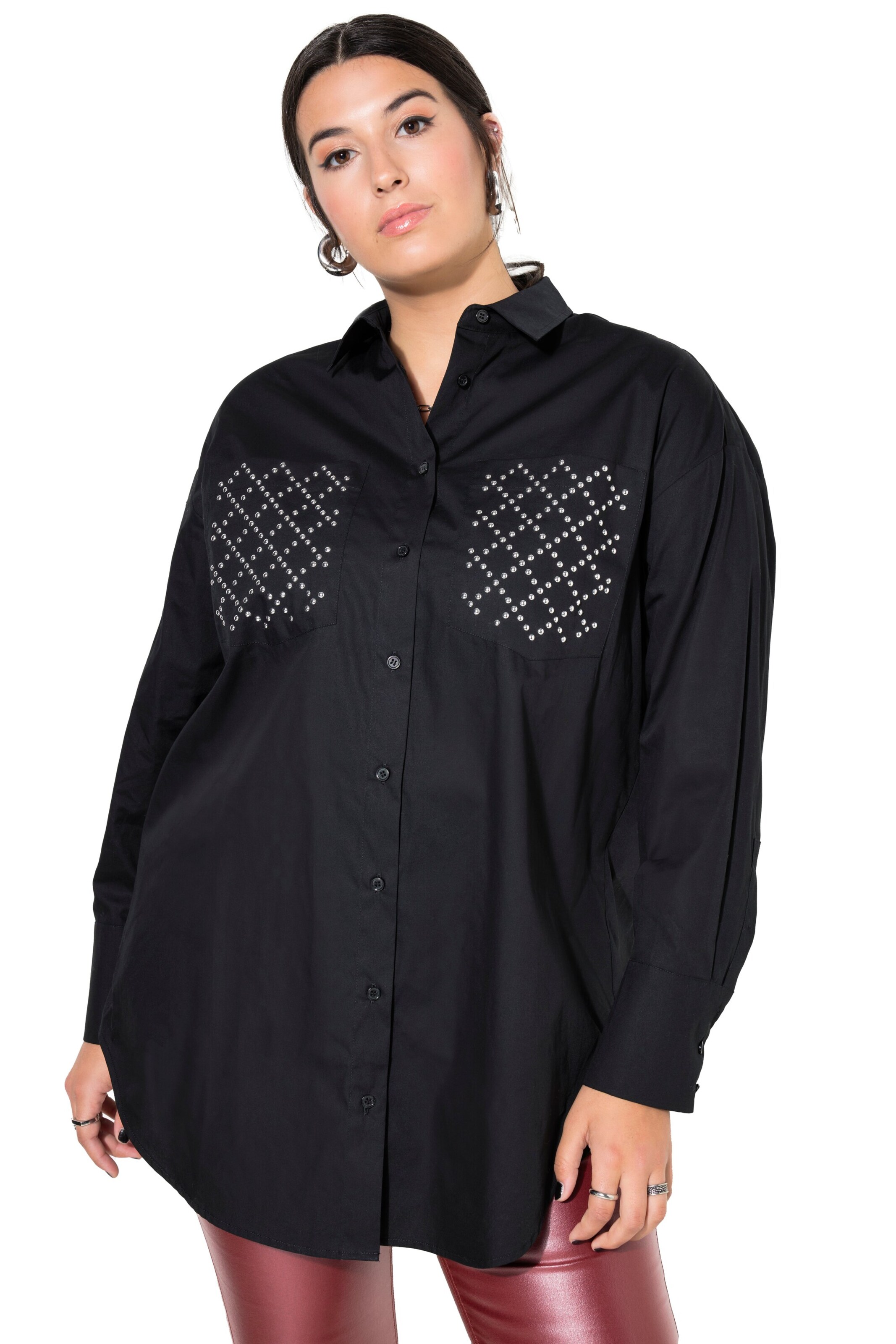 Studio Untold Bluse in Schwarz: Vorderseite