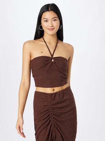 NLY by Nelly Top in Brown: front