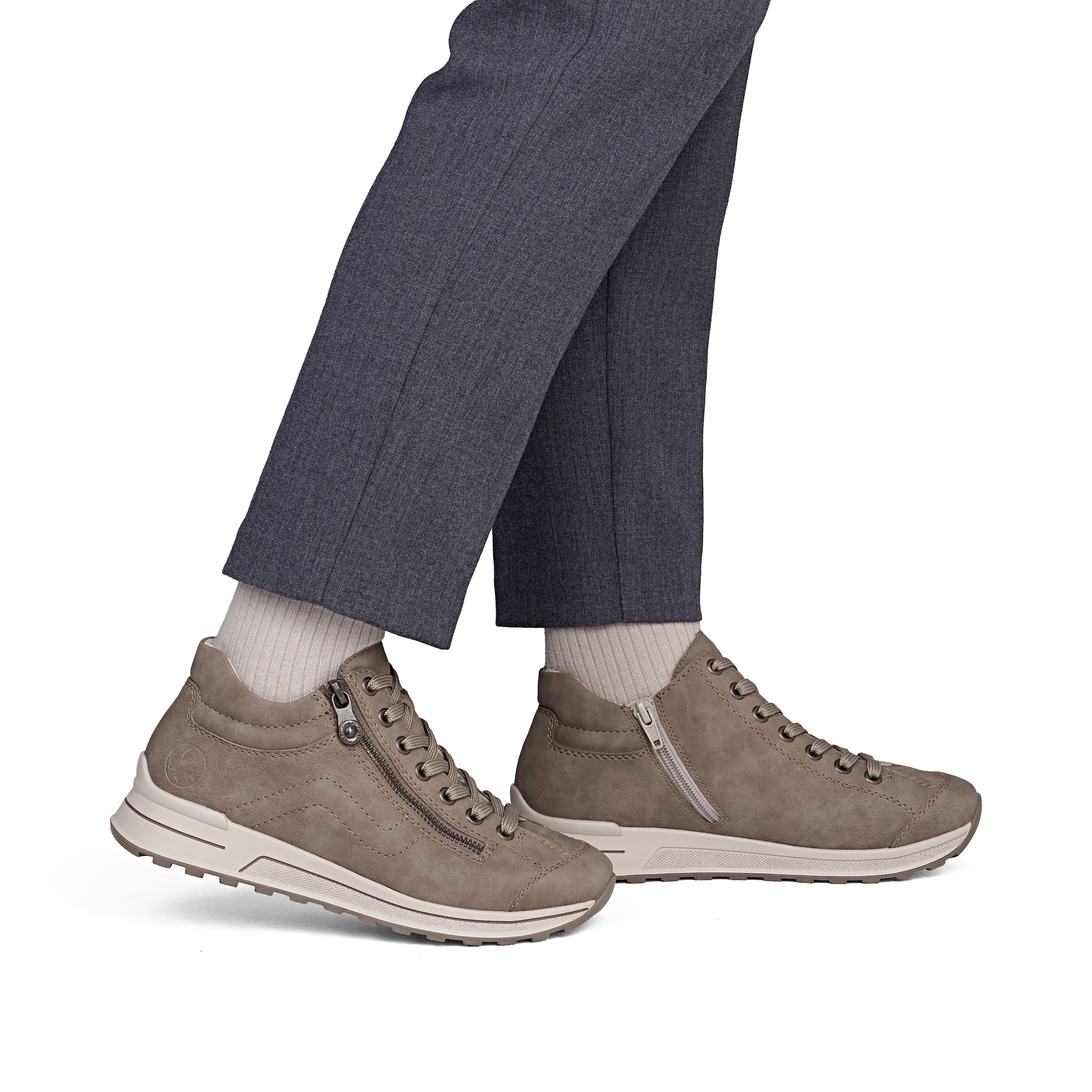 Baskets hautes Rieker en beige