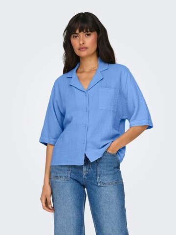 Camicia da donna 'ONLThyra' di ONLY in blu: frontale