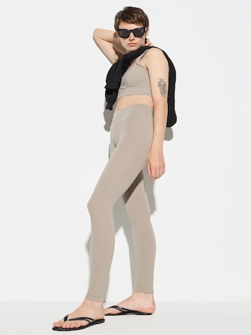 No Matter What Skinny Jeggings in Beige: Vorderseite
