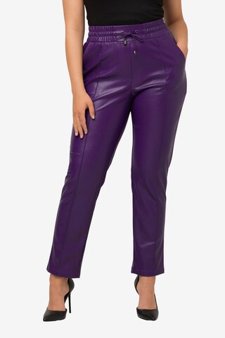 Regular Pantalon Ulla Popken en violet : devant