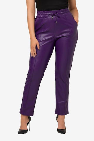 Ulla Popken Regular Pants in Purple: front
