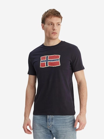 NAPAPIJRI Shirt 'S-MAHSA SS NP0A4FZB' in Blue: front