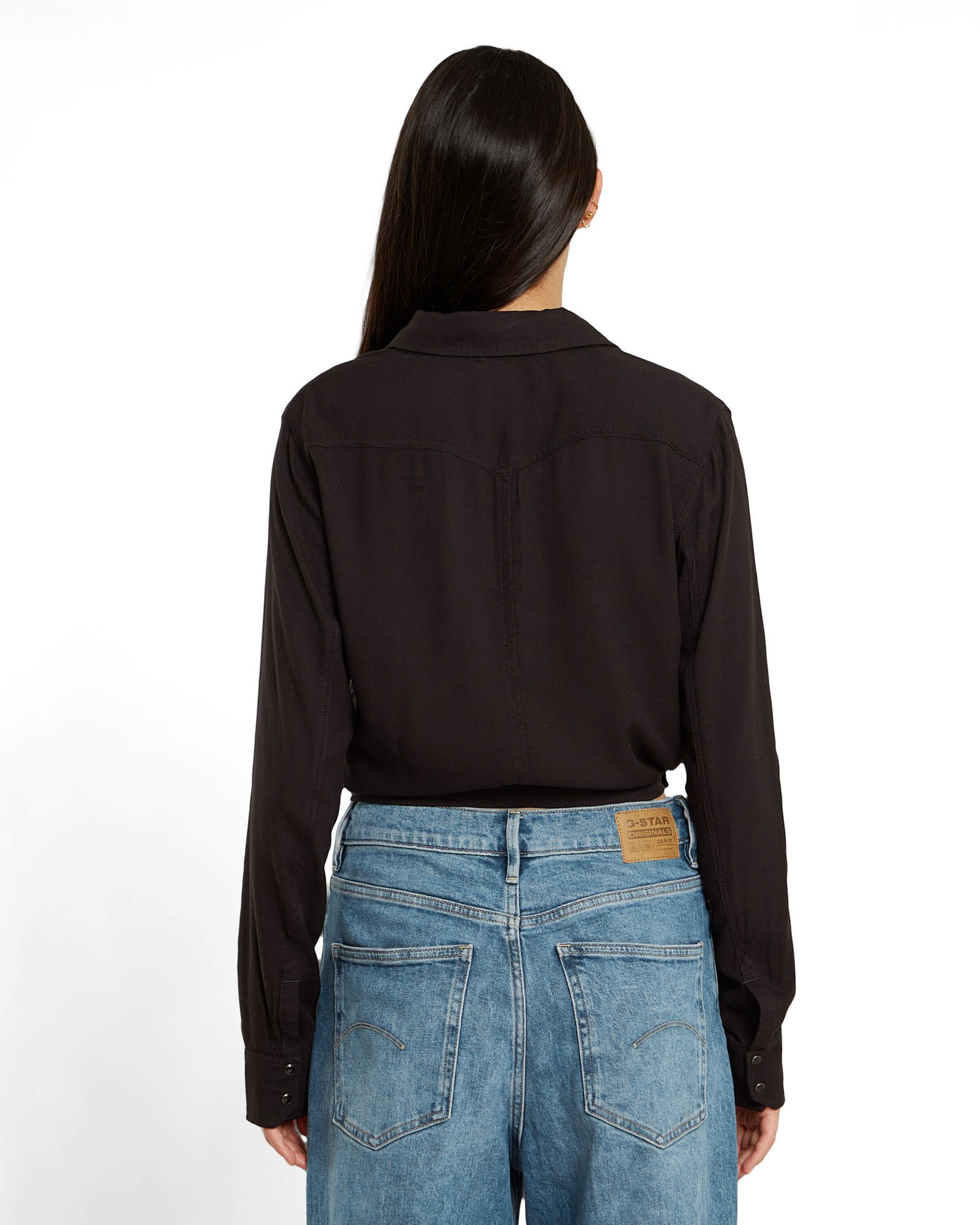 G-STAR Blouse 'Tacoma' in Zwart