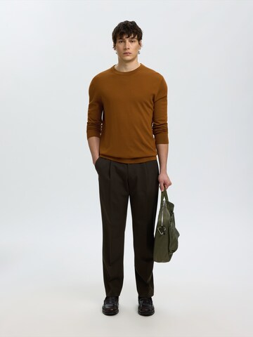 SELECTED Pullover 'SLHTray' in Braun