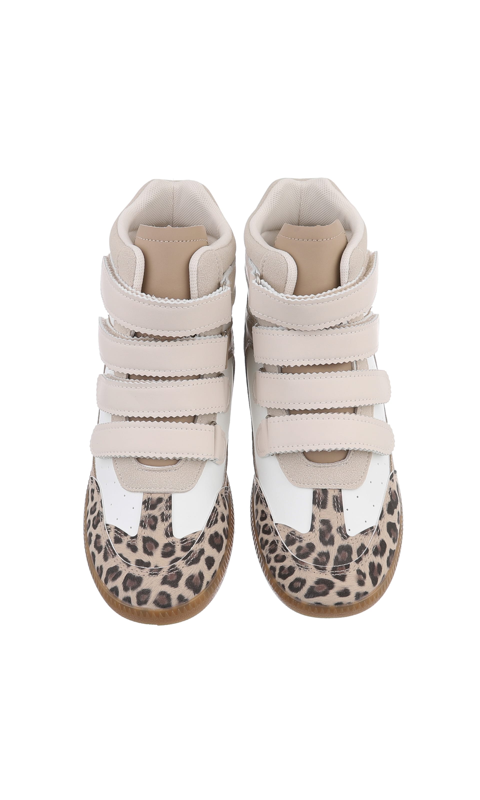 Ital-Design High-Top Sneakers in Beige